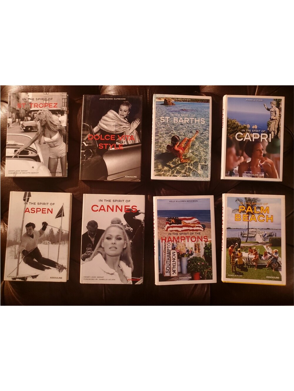 Assouline In The Spirit Of Book Set 8 Capri St Tropez Hamptons Aspen Dolce Vita
